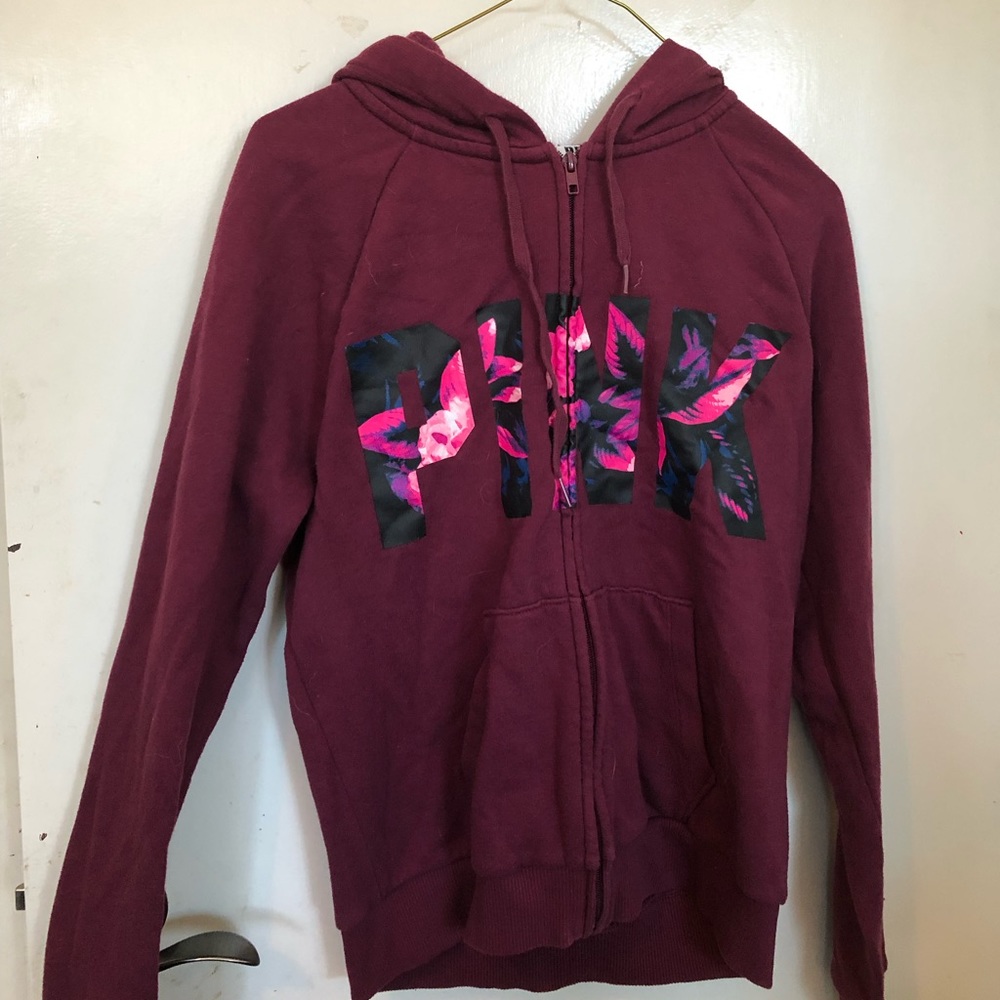 PINK zip up hoodie